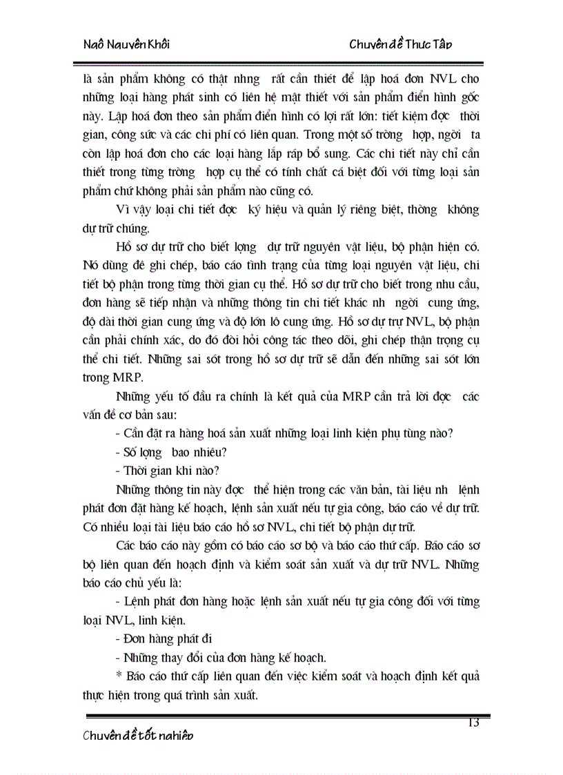 image for page Hoạch định nhu cầu nguyên vật liệu tại Xí nghiệp thép và vật liệu xây dựng Hà Nội 1