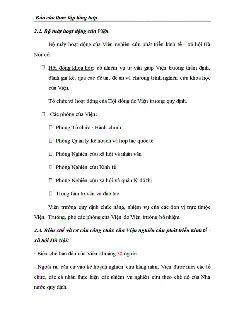image for page Tổng quan về tình hình hoạt động của viện nghiên cứu phát triển kinh tế xã hội Hà Nội