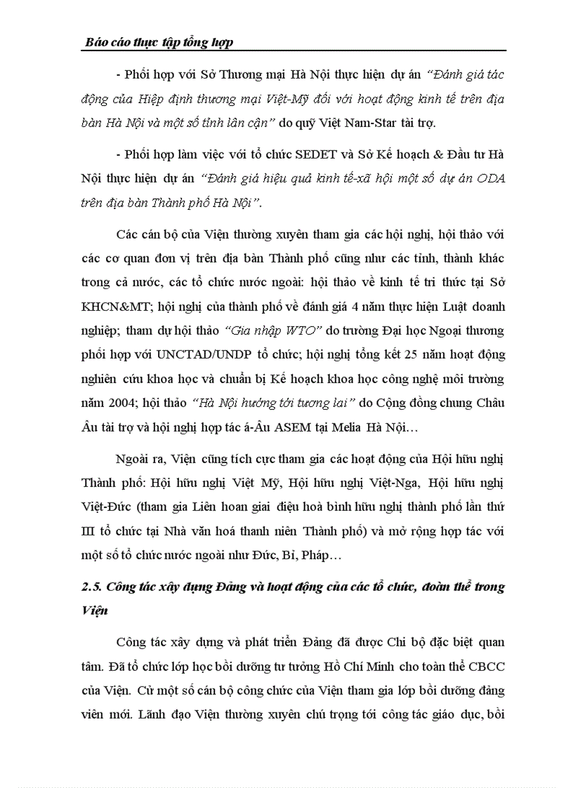 image for page Tổng quan về tình hình hoạt động của viện nghiên cứu phát triển kinh tế xã hội Hà Nội