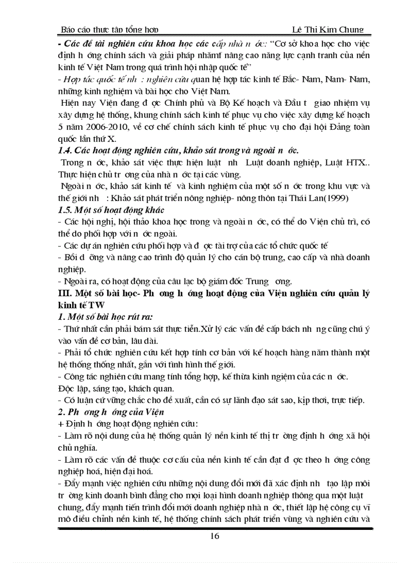 image for page Thực trạng hoạt động Hướng phấn đấu của Viện nghiên cứu quản lý kinh tế trung ương trong thời gian qua và ban nghiên cứu thể chế kinh tế
