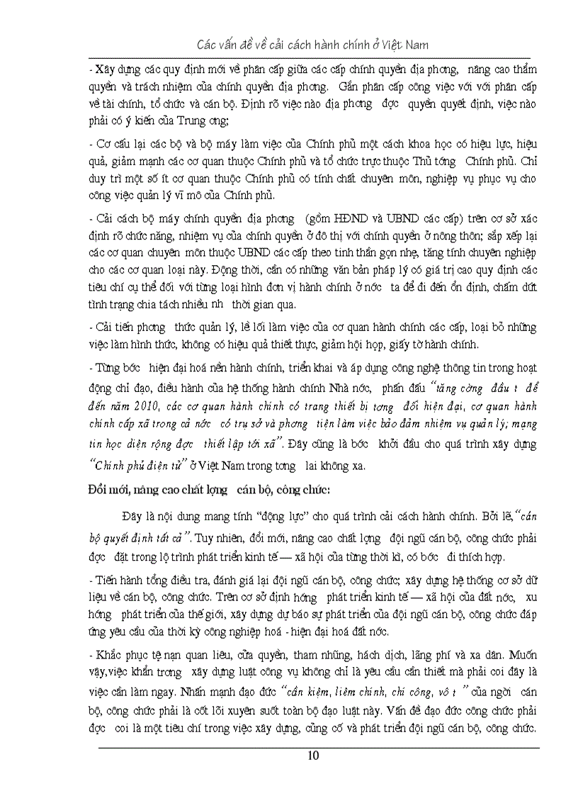 image for page Nội dung cải cách hành chính ở Việt Nam