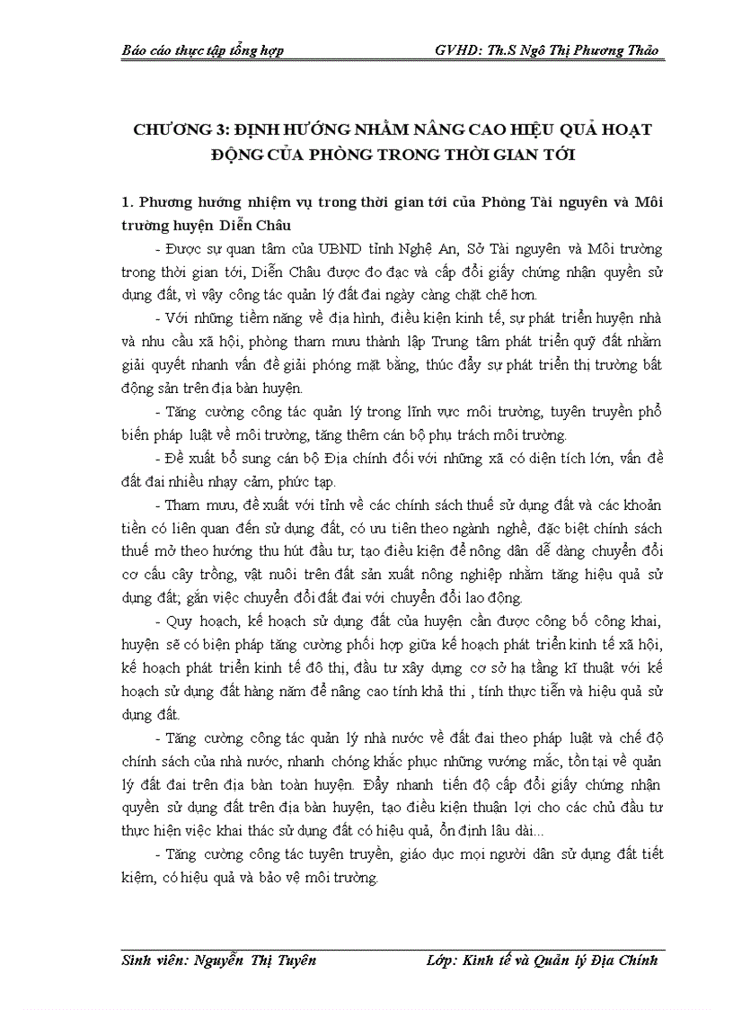 image for page Tình hình hoạt động của Phòng Tài nguyên và Môi trường huyện Diễn Châu trong thời gian qua 1
