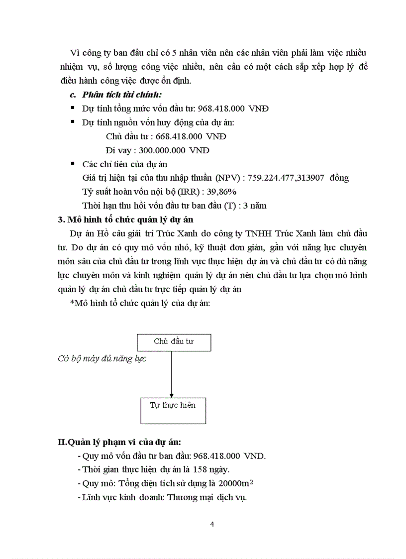 image for page Quản lý dự án hồ câu giải trí trúc xanh