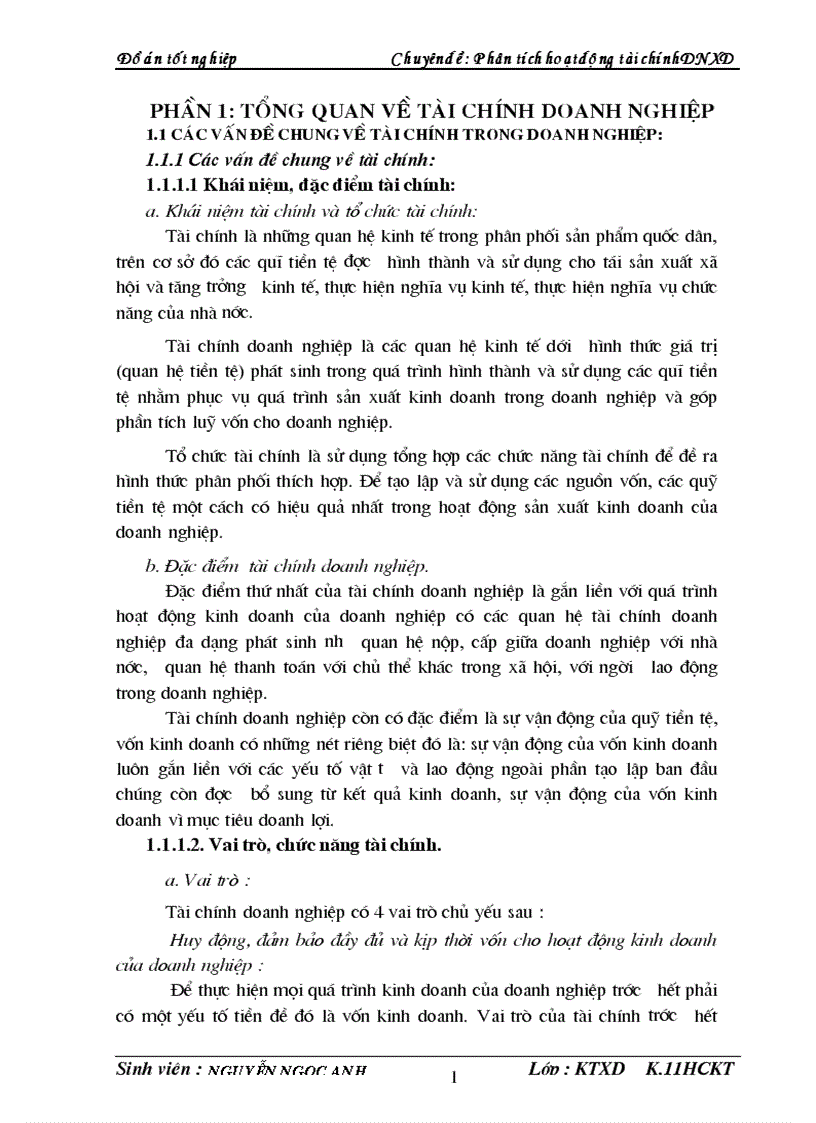 image for page Phân tích hoạt động tài chính công ty cổ phần xây dựng cầu 1 thăng long