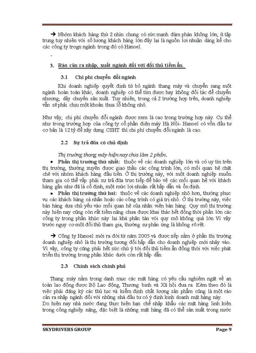 image for page Áp dụng mô hình 5 lực lượng của michael porter trong phân tích môi trường ngành sản xuất vàlắp ráp thang máy