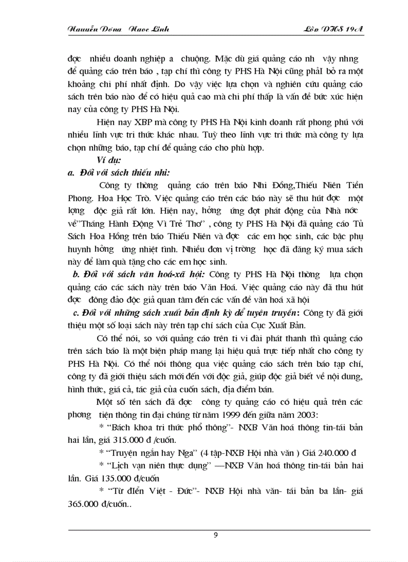 image for page Tình hình sử dụng nghệ thuật tiêu thụ XBP ở công ty Phát Hành sách Hà Nội hiện nay 1