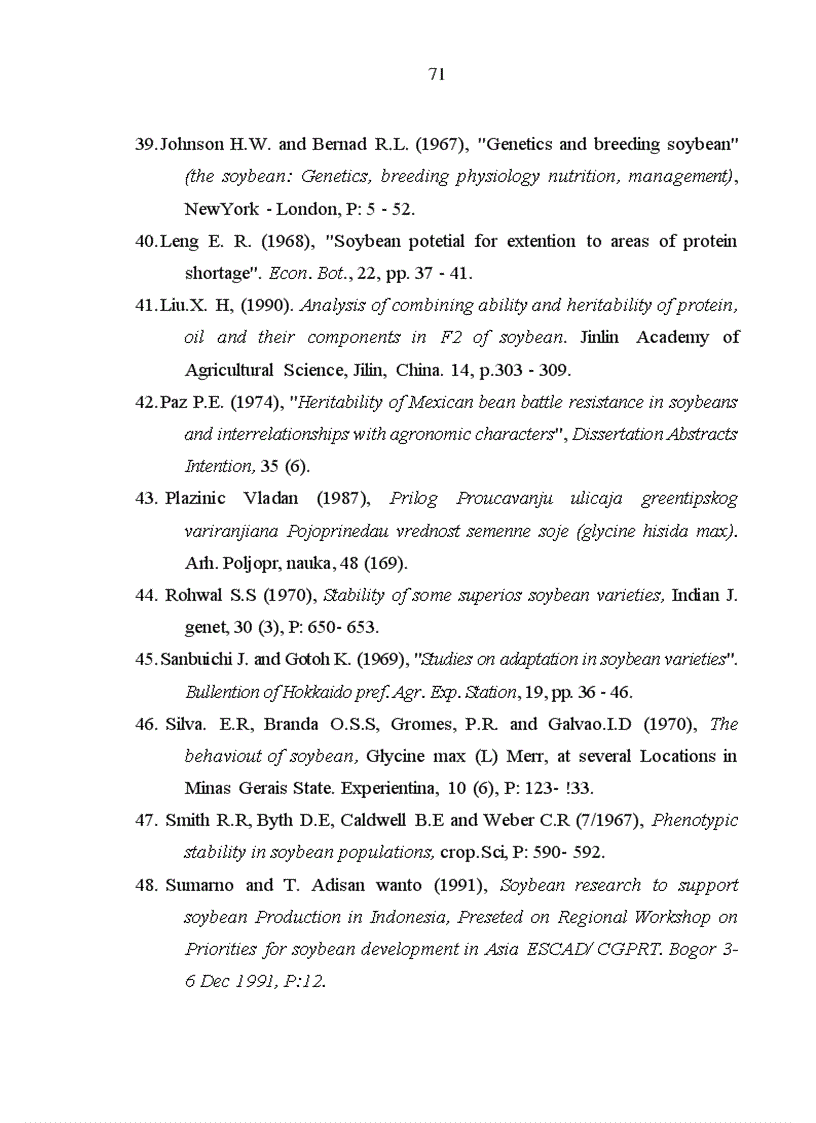image for page Đánh giá khả năng sinh trưởng và phát triển của một số dòng giống đậu tương tại huyện Lục Yên tỉnh Yên Bái năm 2008 2009