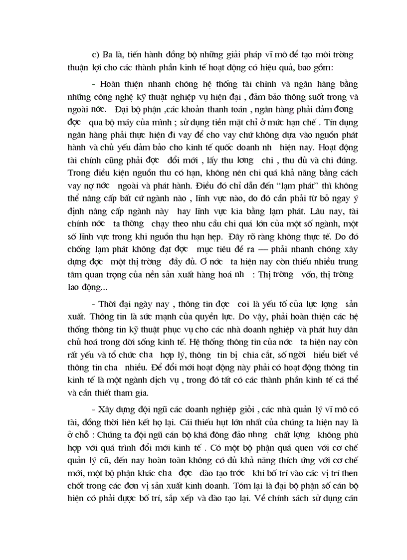 image for page Phân tích cơ cấu kinh tế nhiều thành phần ở nước ta mà đại hội Đảng IX đã nêu và ích lợi của việc sử dụng nó vào việc phát triển KT XH ở trong thời kỳ quá độ lên CNXH ở Việt Nam