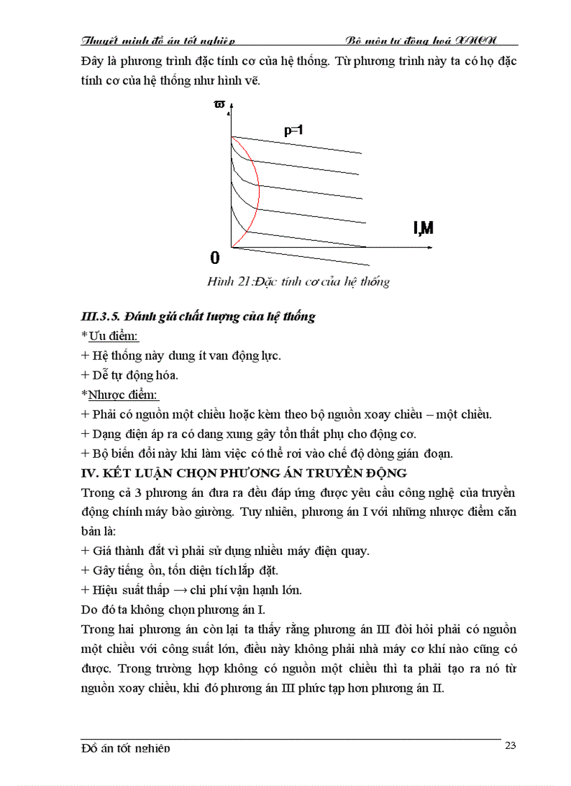 image for page Thiết kế hệ thống trang bị điện Tự động hoá cho hệ thống truyền động chính máy bào giường 7212