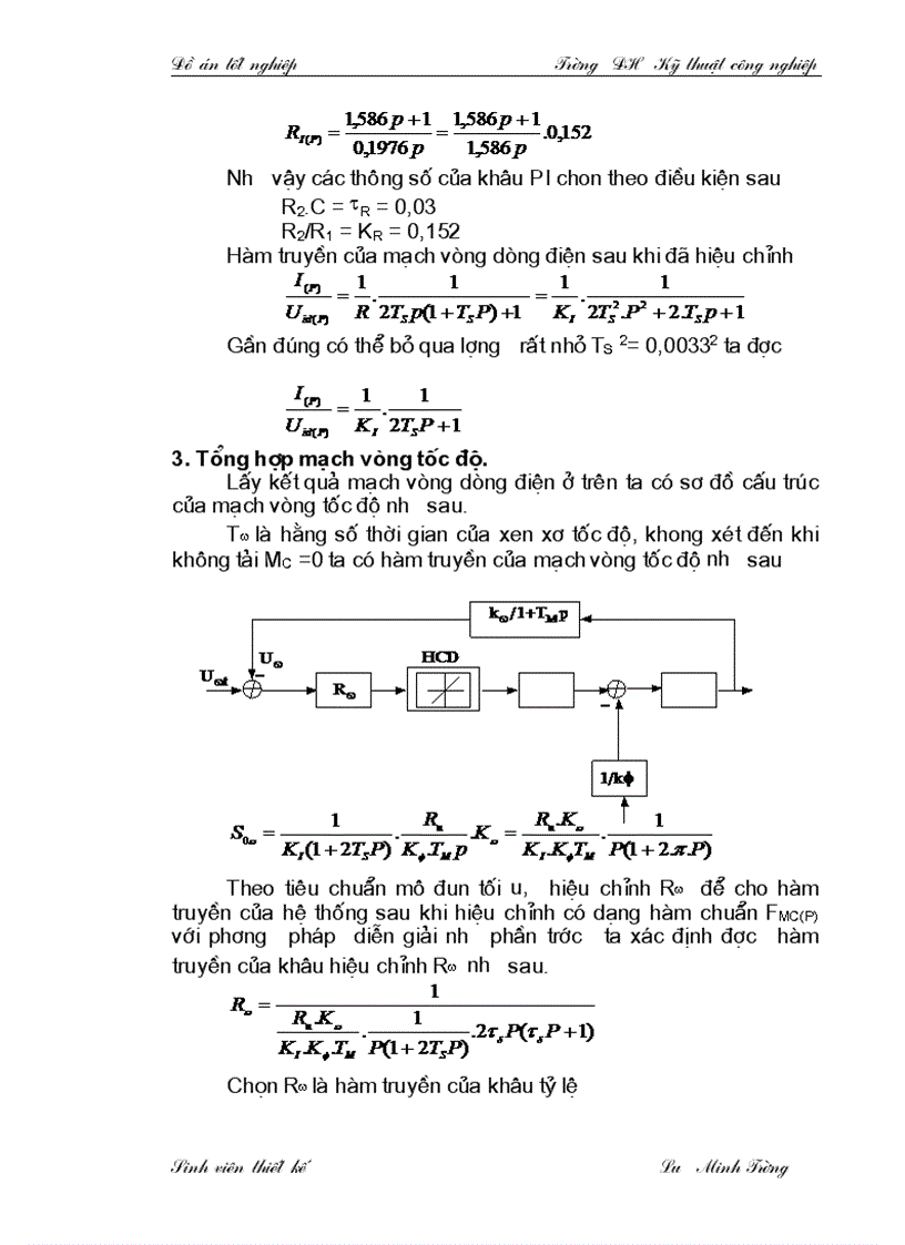 image for page Thiết kế mạch điều khiển hệ thống truyền động