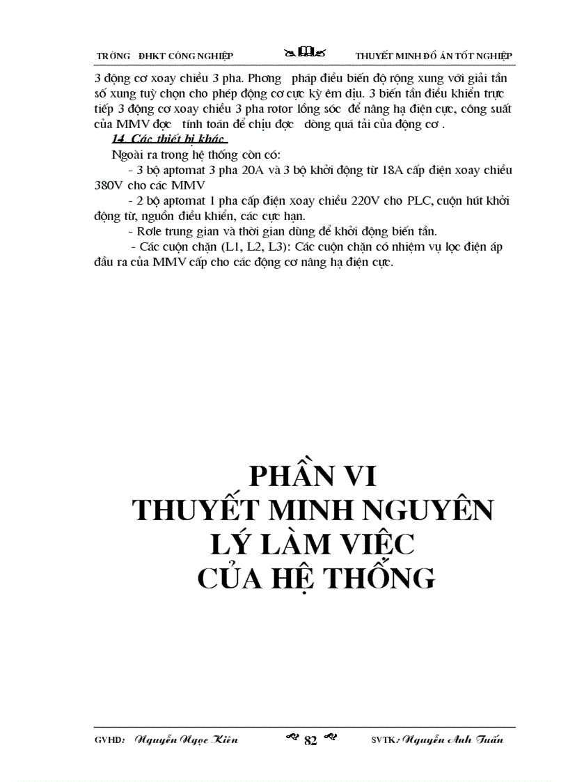 image for page Nghiên cứu ứng dụng PLC và Biến Tần vào công nghệ nâng hạ điện cực lò hồ quang 1