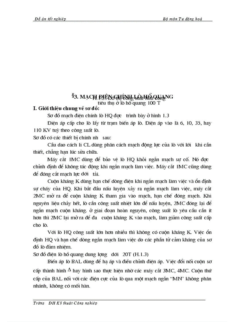 image for page Thiết kế trang bị điện Tự động hoá cho hệ thống truyền động nâng hạ điện cực lò hồ quang nấu thép