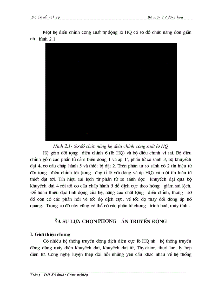 image for page Thiết kế trang bị điện Tự động hoá cho hệ thống truyền động nâng hạ điện cực lò hồ quang nấu thép