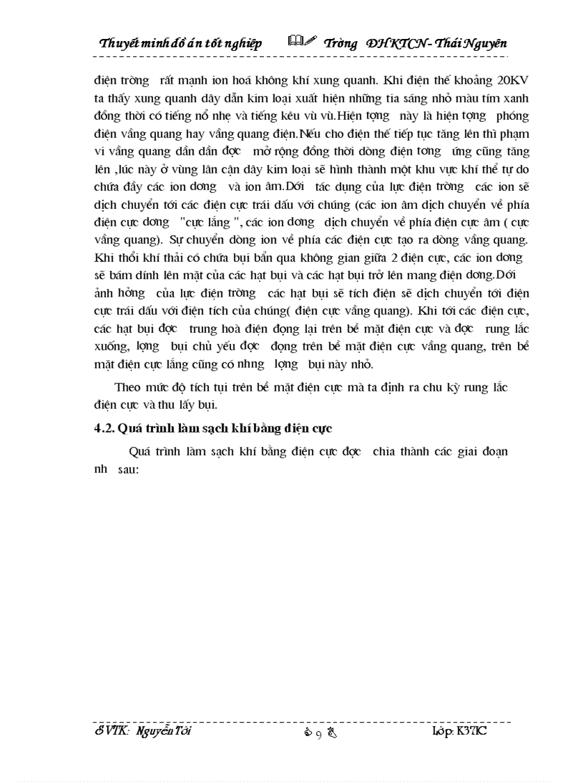 image for page Thiết kế hệ thống lọc bụi tĩnh điện