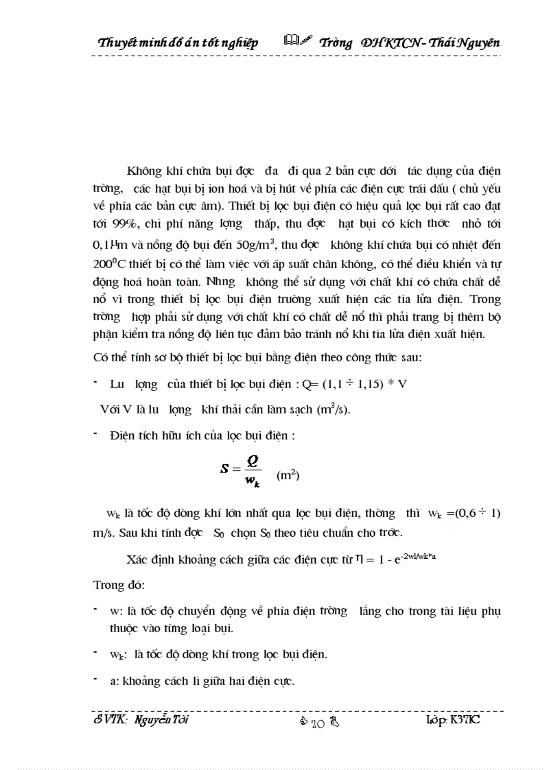 image for page Thiết kế hệ thống lọc bụi tĩnh điện