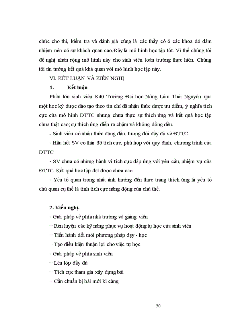 image for page Nghiên cứu về khả năng thích ứng của sinh viên với hình thức đầo tạo theo tín chỉ và đề xuất mô hình học tập