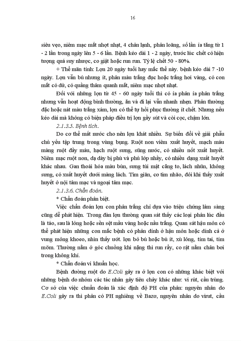 image for page Tình hình bệnh phân trắng lợn con tại xã Kim Tân huyện Kim Thành tỉnh Hải Dương và xác định hiệu lực của thuốc AMPIDE COLI và COLISTIN 1200