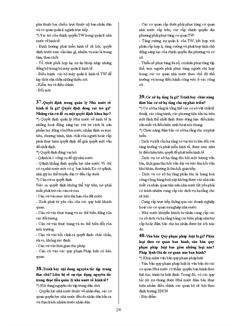 image for page Đề cương quản lý nhà nước về kinh tế