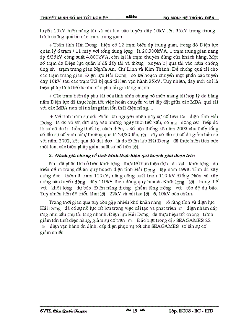 image for page Quy hoạch thiết kế cải tạo lưới điện cao áp tỉnh Hải Dương và trạm biến áp 110 kV Tiền Trung giai đoạn 2010 2015