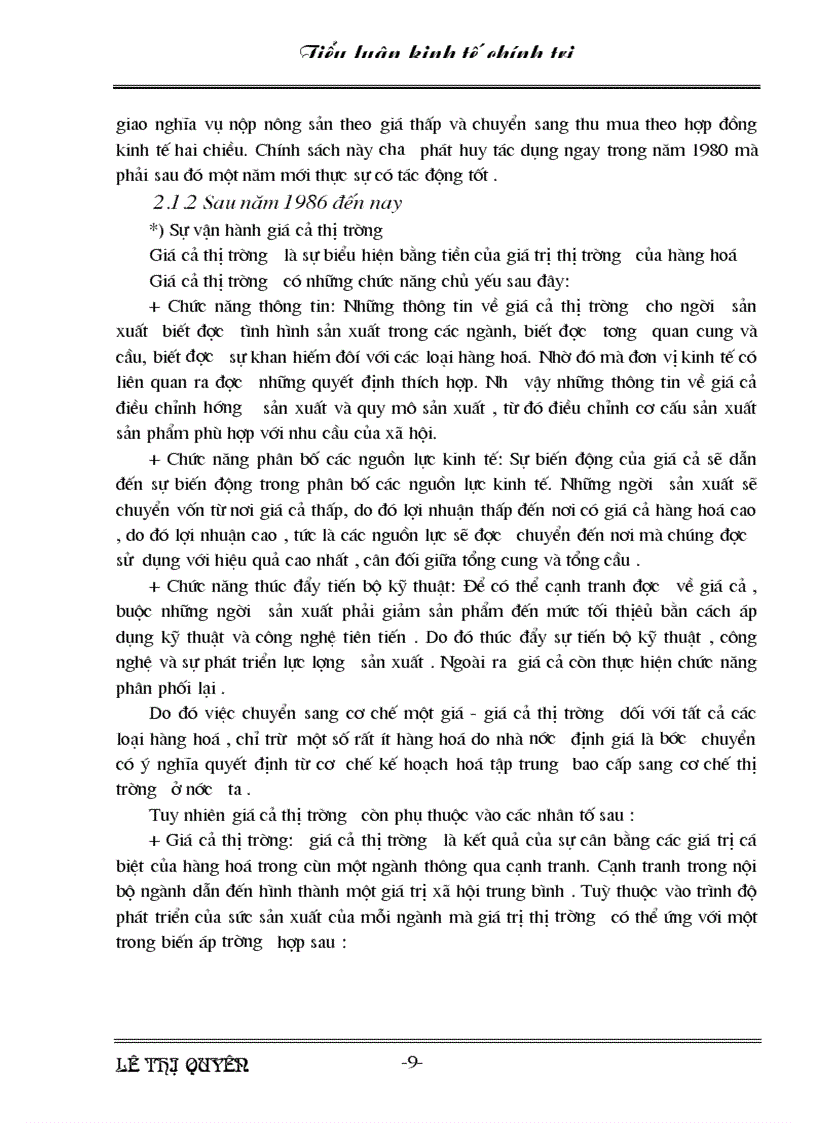 image for page Quy luật giá trị và vai trò của nó trong phát triển kinh tế thị trường ở nước ta 1