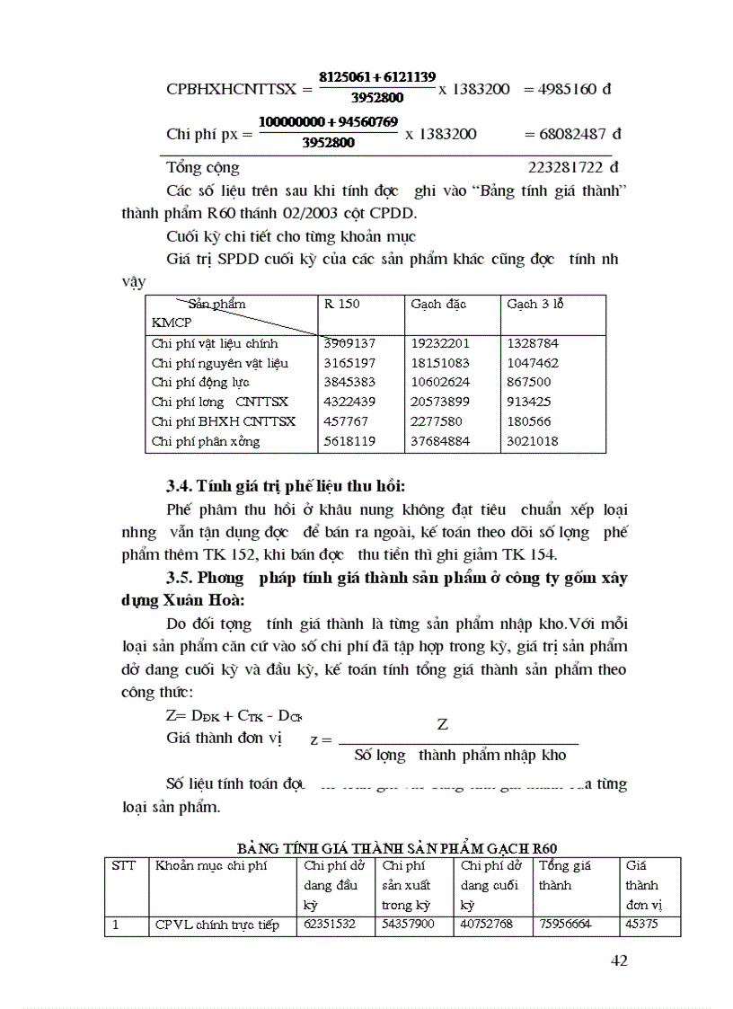 image for page Một số nhận xét chung về công tác kế toán tập hợp chi phí sản xuất và tính giá thành ở công ty gốm xây dựng Xuân Hoà