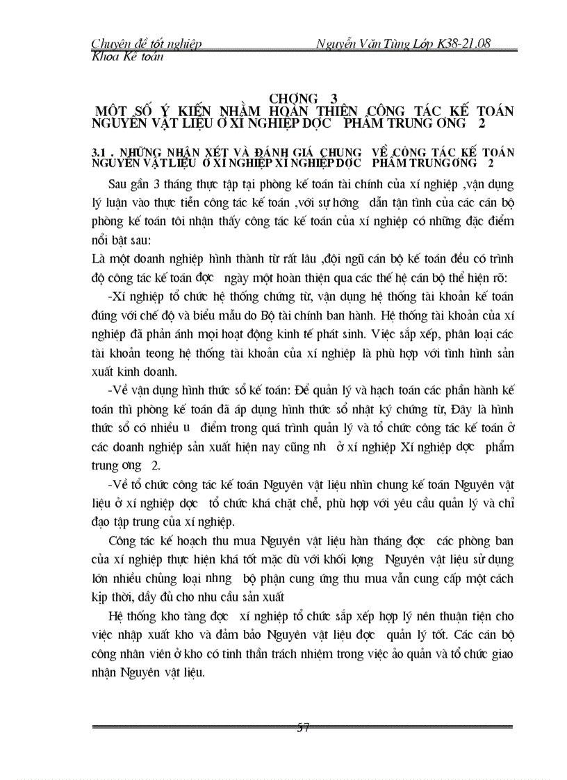 image for page Thực trạng công tác kế toán nguyên vật liệu tại xí nghiệp dược phẩm trung ương 2