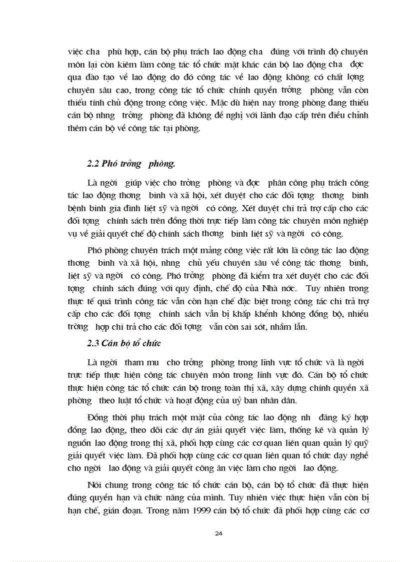 image for page Phân tích công tác tổ chức và hoạt động của Phòng tổ chức lao động thương binh và xã hội thị xã Sầm Sơn Thanh Hoá
