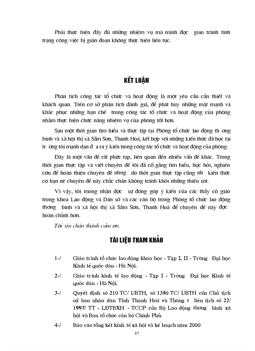 image for page Phân tích công tác tổ chức và hoạt động của Phòng tổ chức lao động thương binh và xã hội thị xã Sầm Sơn Thanh Hoá