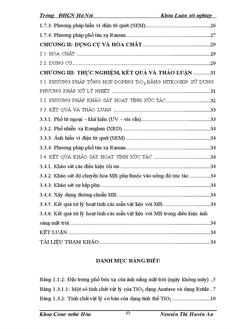 image for page Khảo sát điều kiện tổng hợp và nghiên cứu tính chất quang xúc tác của vật liệu TiO2 biến tính bằng nitrogen ứng dụng trong xử lý môi trường