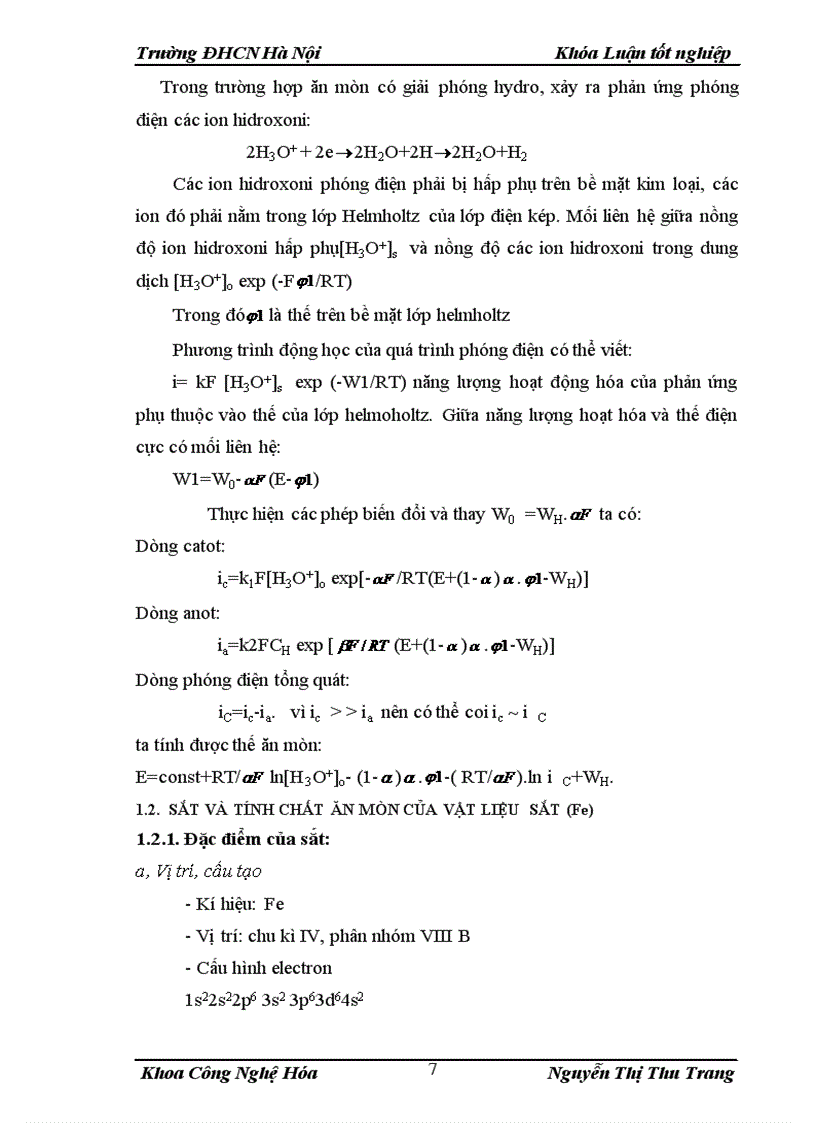 image for page Nghiên cứu ăn mòn sắt trong môi trường axit HCl có sử dụng chất ức chế NaNO2 1