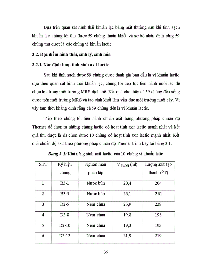image for page Xác định hoạt tính một số enzyme ngoại bào của vi khuẩn Lactic phân lập từ các sản phẩm lên men truyền thống tại Hà Nội