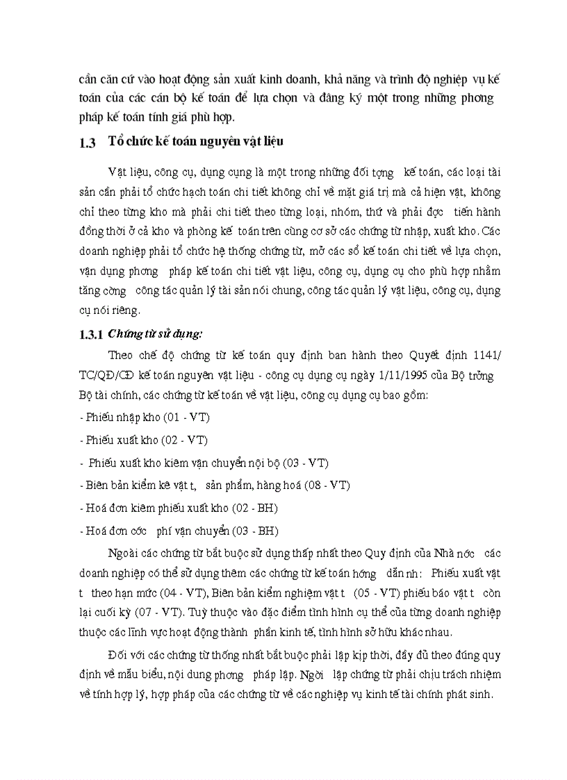 image for page Tổ chức công tác kế toán nguyên vật liệu tại Công ty cổ phần xây dựng Vạn Xuân 1