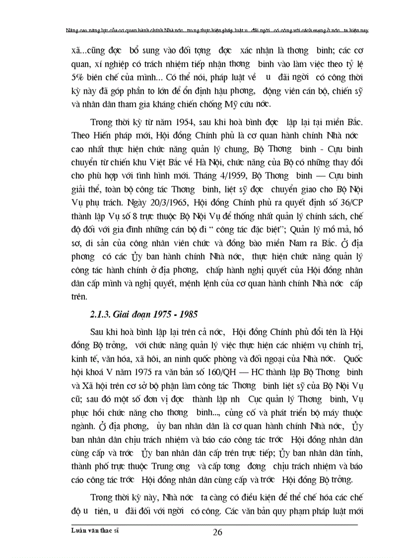 image for page Nâng cao năng lực của Cơ quan hành chính nhà nước trong thực hiện pháp luật ưu đãi người có công với cách mạng ở nước ta hiện nay