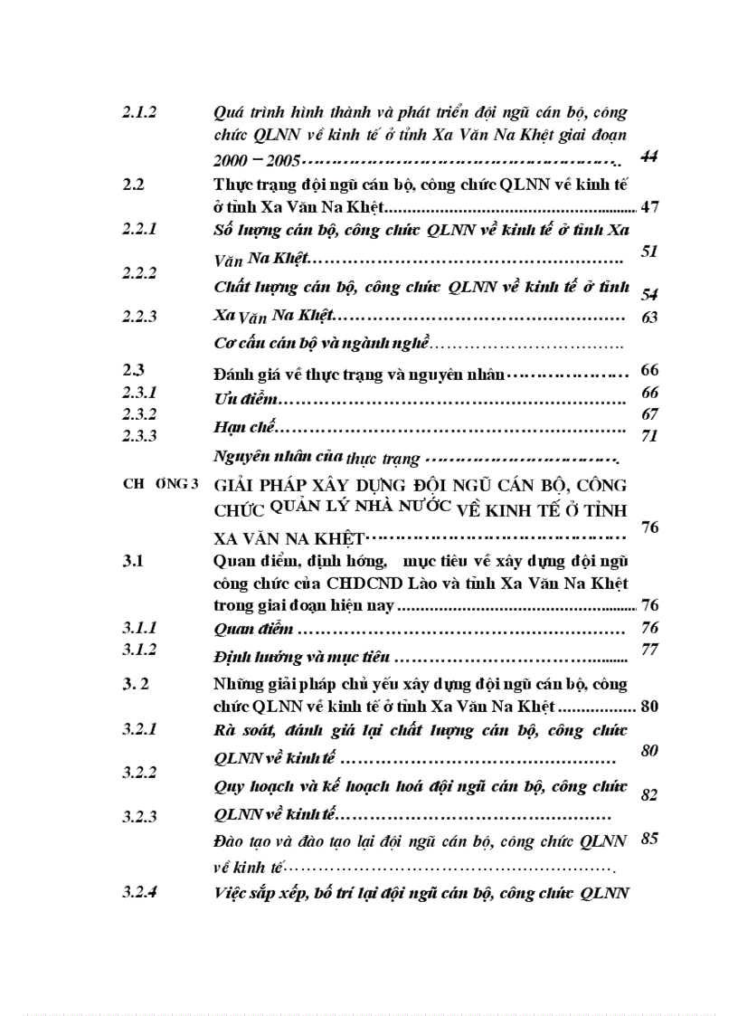 image for page Xây dựng đội ngũ cán bộ công chức quản lý nhà nước về kinh tế ở tỉnh xa văn na khệt của nước Cộng hoà dân chủ nhân dân Lào