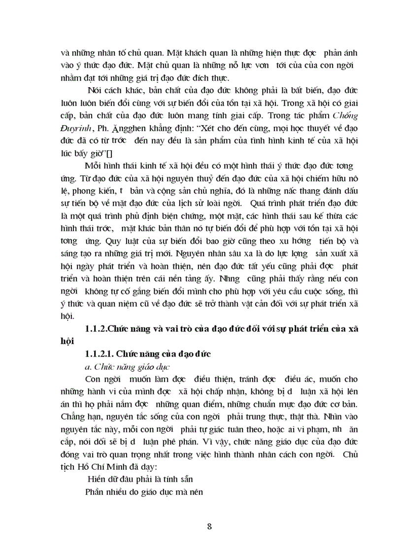 image for page Giáo dục đạo đức cho thế hệ trẻ theo tư tưởng Hồ Chí Minh Liên hệ với thực tiễn tại trường Đại học Ngoại thương 1