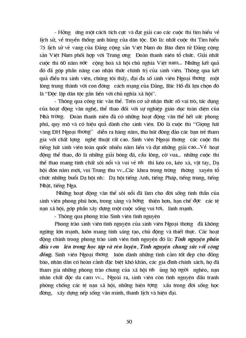 image for page Giáo dục đạo đức cho thế hệ trẻ theo tư tưởng Hồ Chí Minh Liên hệ với thực tiễn tại trường Đại học Ngoại thương 1