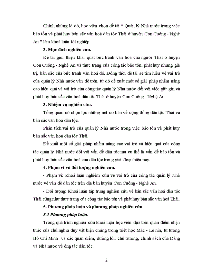 image for page Thực trạng của quản lí Nhà nước trong việc bảo tồn và phát huy bản sắc văn hoá dân tộc Thái ở huyện Con Cuông Nghệ An