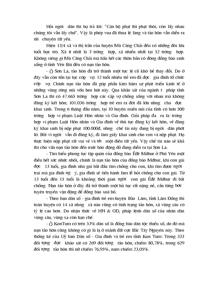 image for page Thực trạng nạn tảo hôn ở Việt Nam