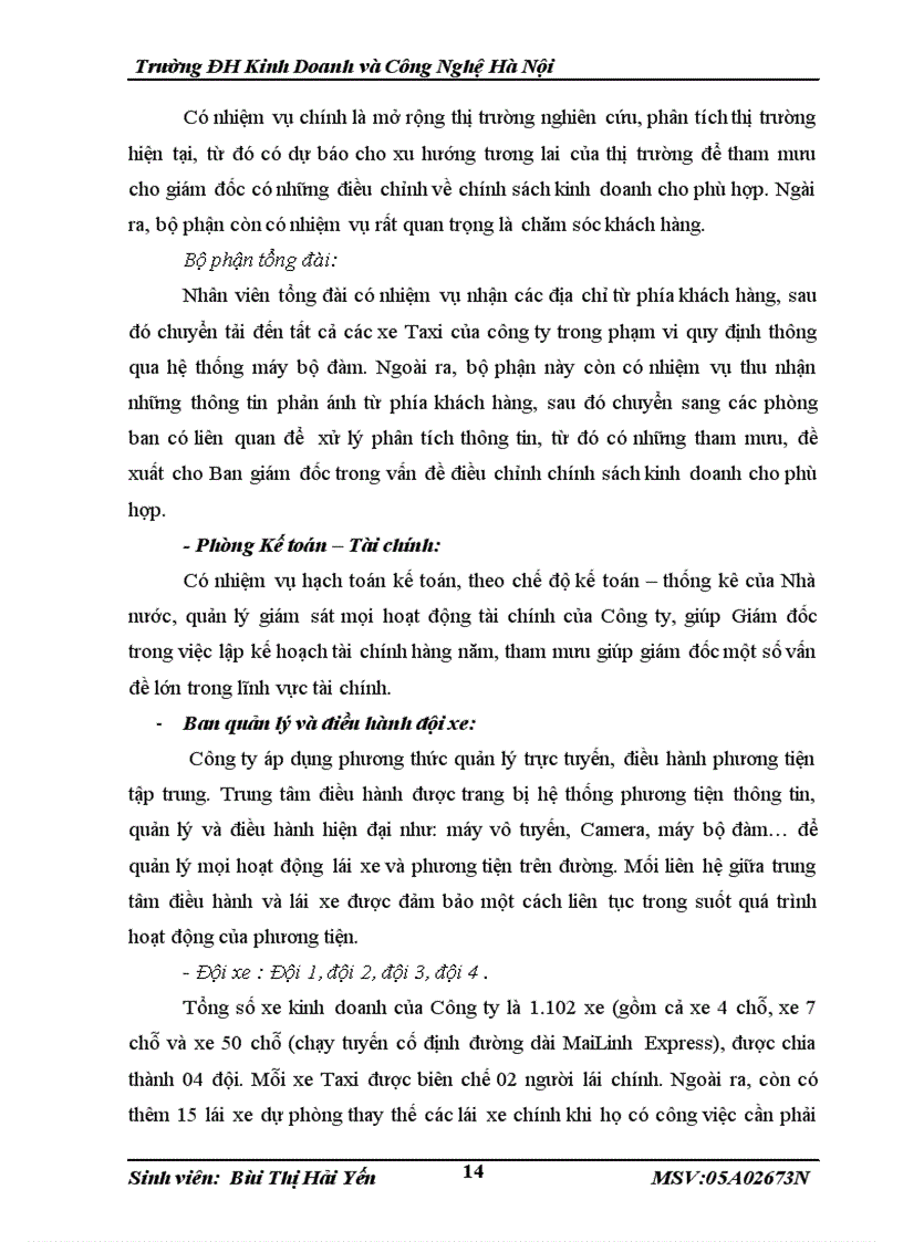 image for page Chức năng nhiệm vụ và cơ cấu tổ chức quản lý của Công ty cổ phần Mai Linh Đông Bắc Bộ