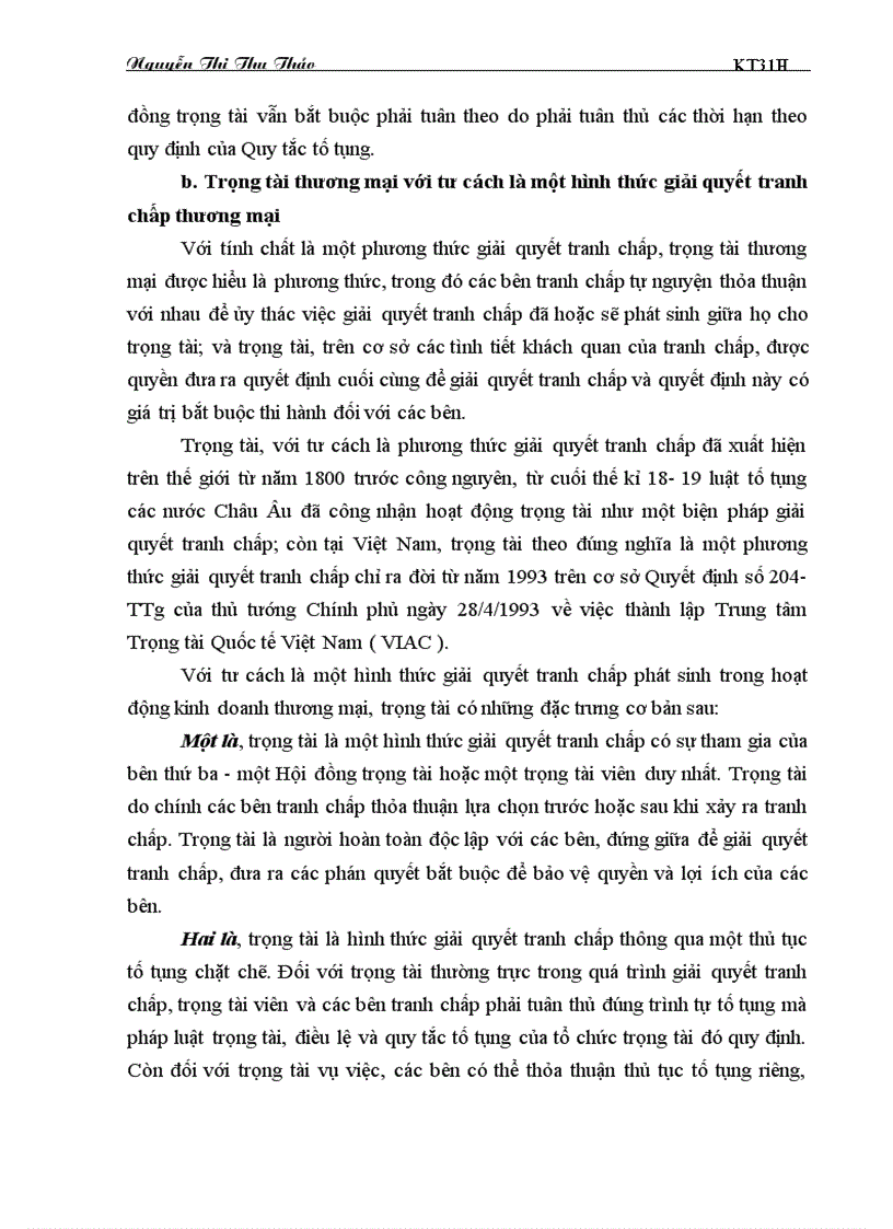 image for page Một số vấn đề lý luận và thực tiễn về thỏa thuận trọng tài đối với giải quyết tranh chấp bằng Trọng tài Thương mại tại Việt Nam 1