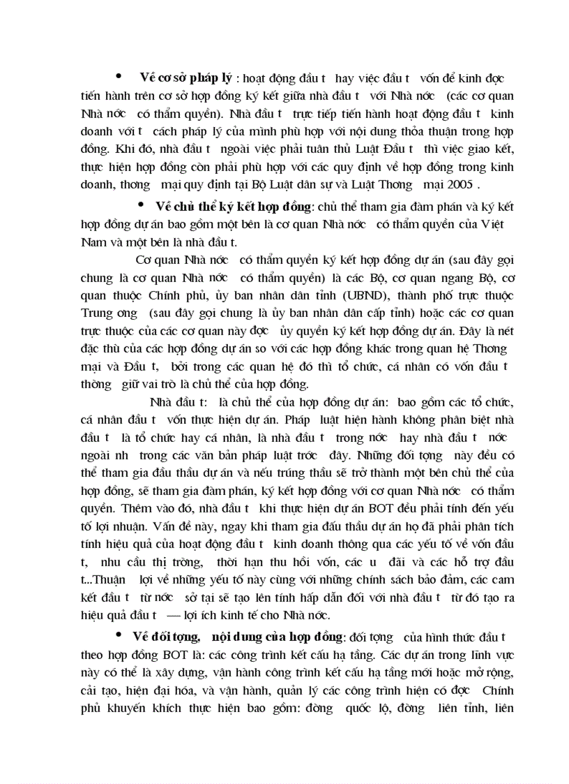 image for page Những vấn đề lý luận về đầu tư theo hợp đồng BOT BTO BT
