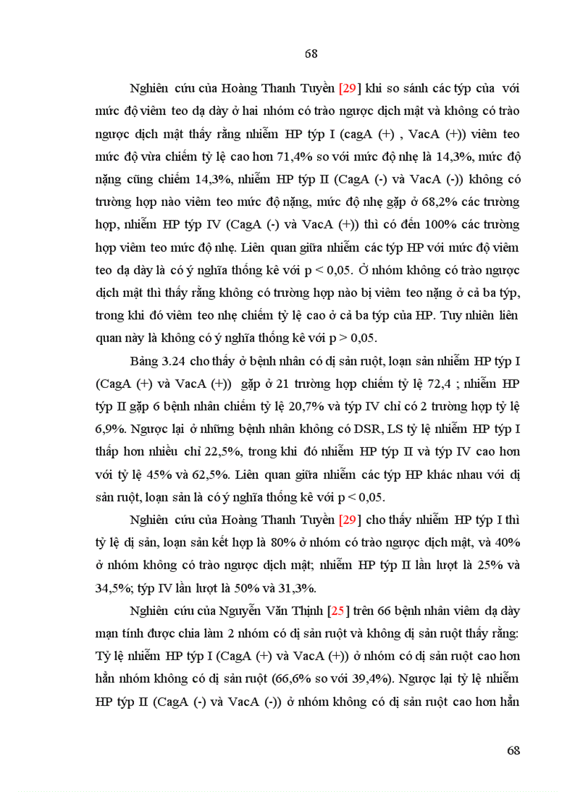 image for page Nghiên cứu đặc điểm lâm sàng nội soi mô bệnh học nhiễm các týp Helicobacter pylori trong viêm teo niêm mạc dạ dày 1