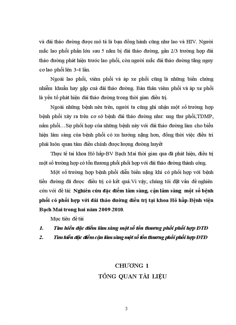 image for page Nghiên cứu đặc điểm lâm sàng cận lâm sàng một số bệnh phổi có phối hợp với đái tháo đường điều trị tại khoa Hô hấp Bệnh viện Bạch Mai trong hai năm 2009 2010