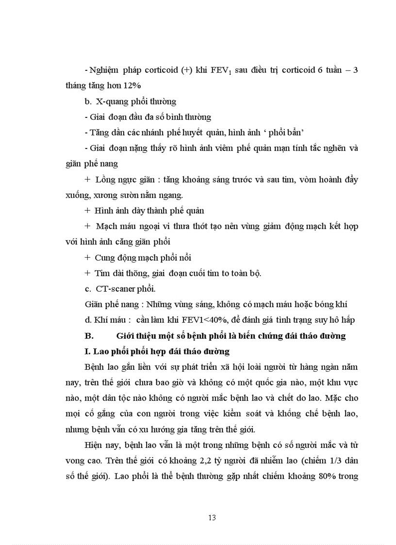 image for page Nghiên cứu đặc điểm lâm sàng cận lâm sàng một số bệnh phổi có phối hợp với đái tháo đường điều trị tại khoa Hô hấp Bệnh viện Bạch Mai trong hai năm 2009 2010