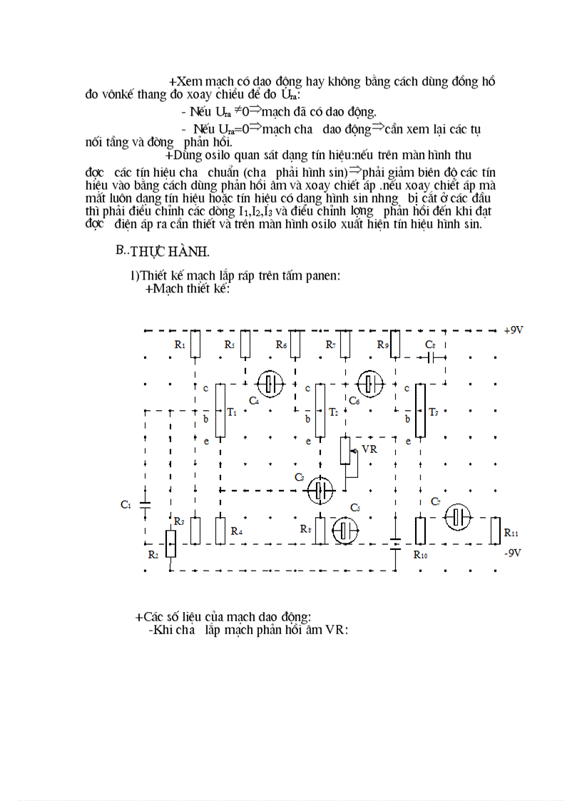 image for page Bài thực tập về dao động âm tần