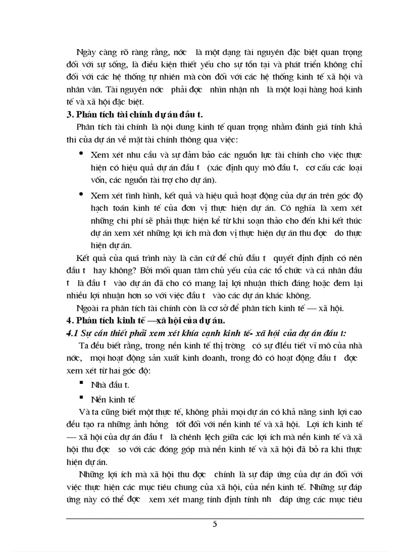 image for page Phân tích chi phí lợi ích của Dự án cấp nước sinh hoạt cho các xã còn lại thuộc huyện Thanh Trì Hà Nội 1