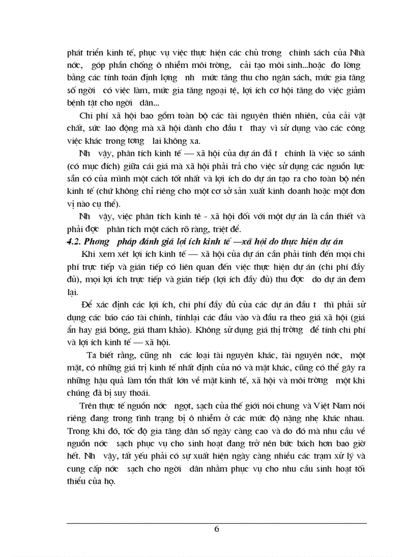 image for page Phân tích chi phí lợi ích của Dự án cấp nước sinh hoạt cho các xã còn lại thuộc huyện Thanh Trì Hà Nội 1