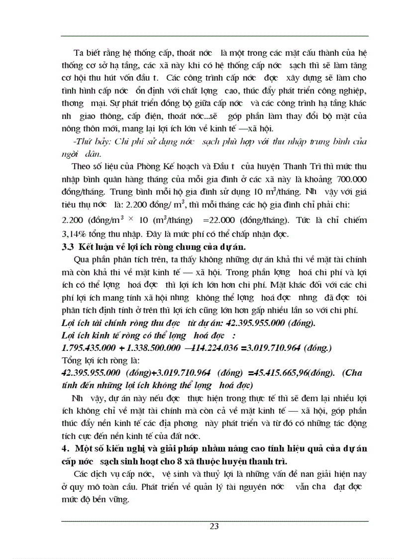image for page Phân tích chi phí lợi ích của Dự án cấp nước sinh hoạt cho các xã còn lại thuộc huyện Thanh Trì Hà Nội 1