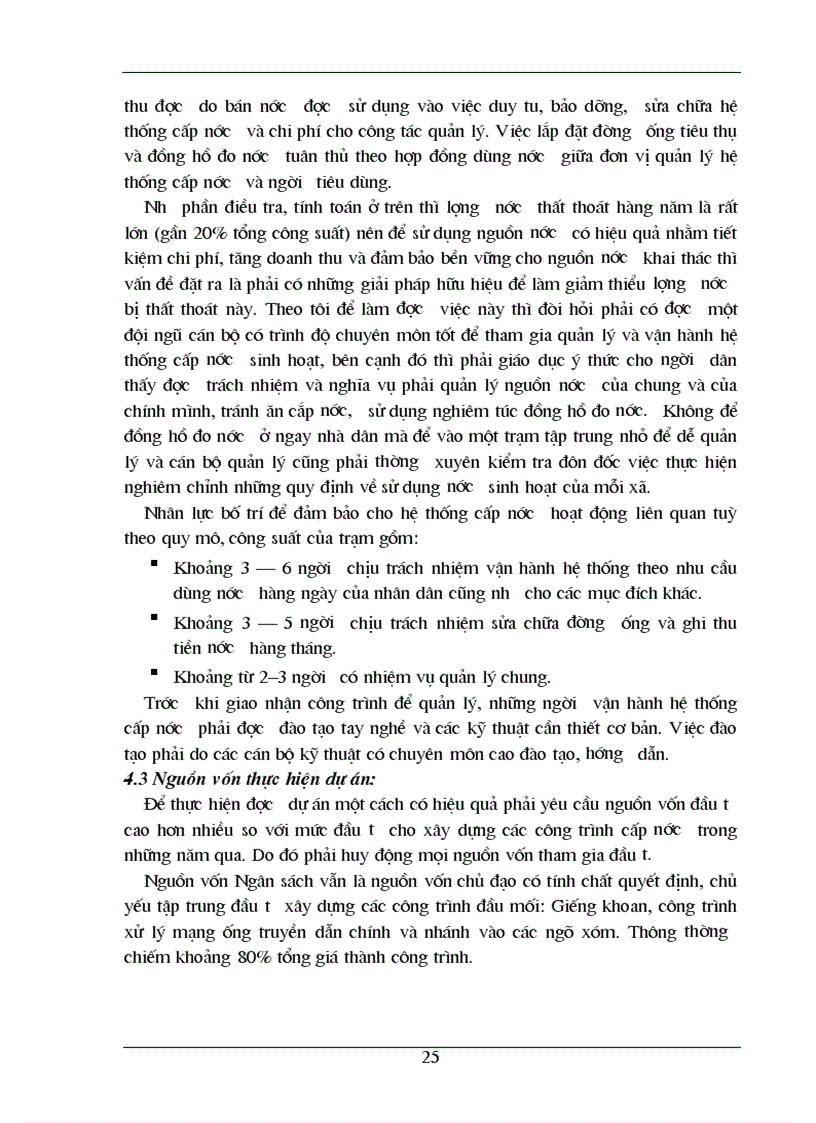 image for page Phân tích chi phí lợi ích của Dự án cấp nước sinh hoạt cho các xã còn lại thuộc huyện Thanh Trì Hà Nội 1