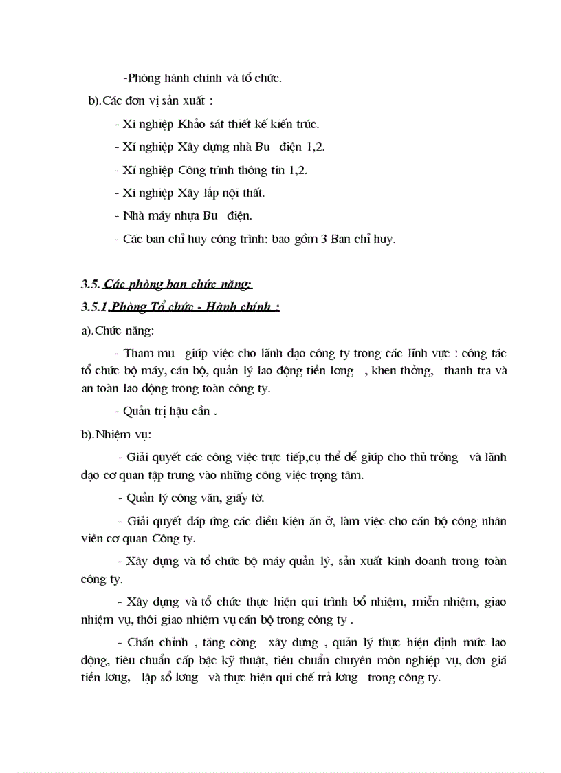 image for page Thực tế tổ chức quản lý sản xuất và tổ chức quản lý lao động tại công ty xây dựng bưu điện Tổng Công Ty Bưu Chính Việt Nam